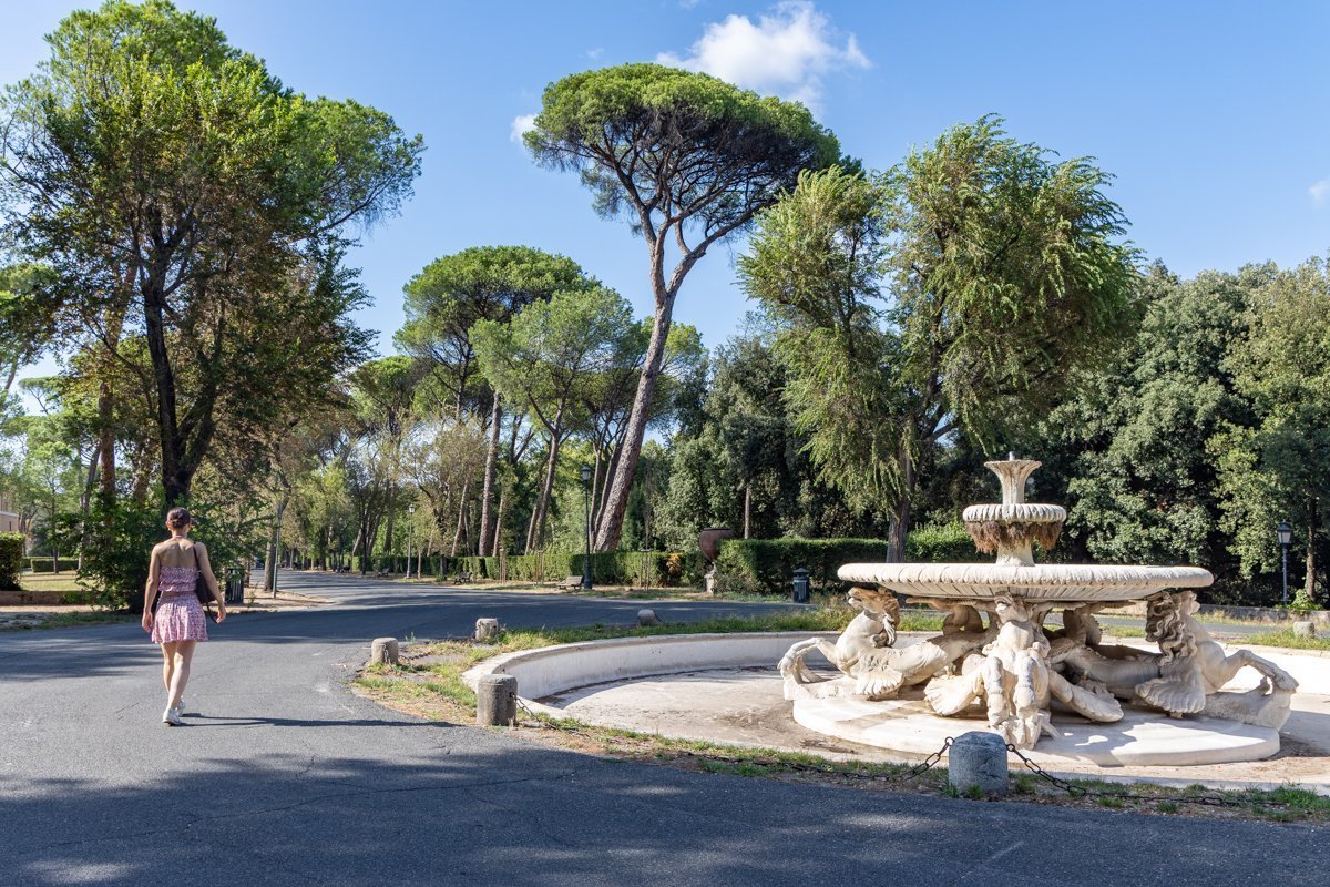 Balade dans le parc de la Villa Borghèse