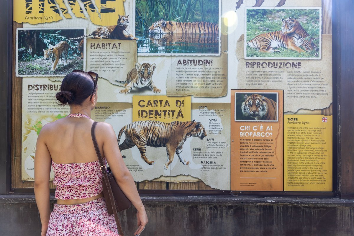 Panneaux d'informations sur les singes