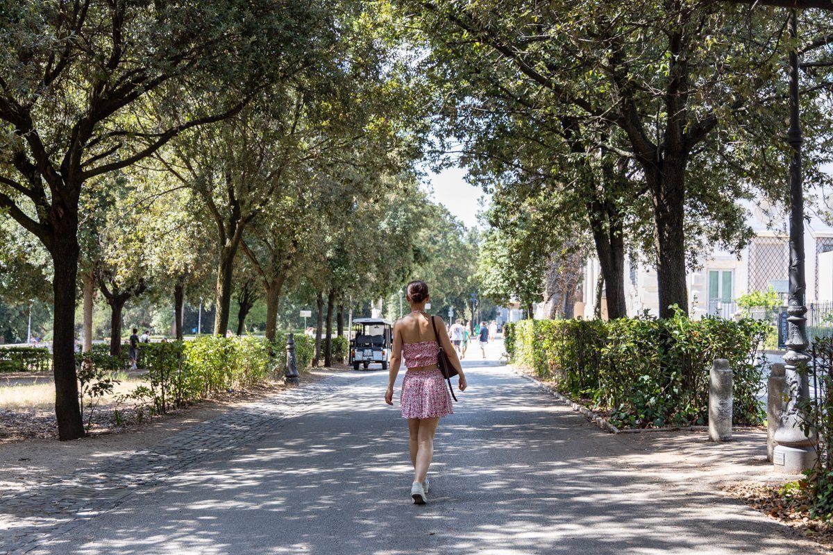 Dans une allée du Parc