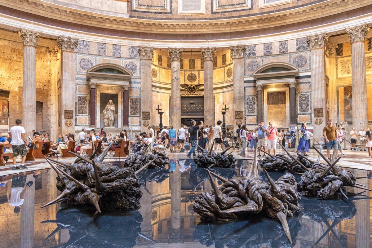 Installation provisoire à l'intérieur