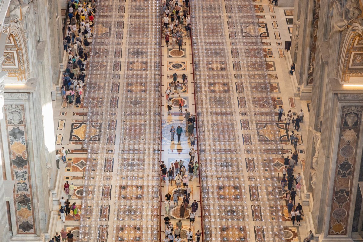 Vue sur l'intérieur de la Basilique depuis le Dôme