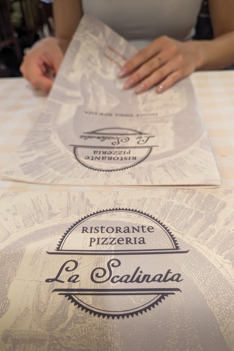 Carte du restaurant Scalinata