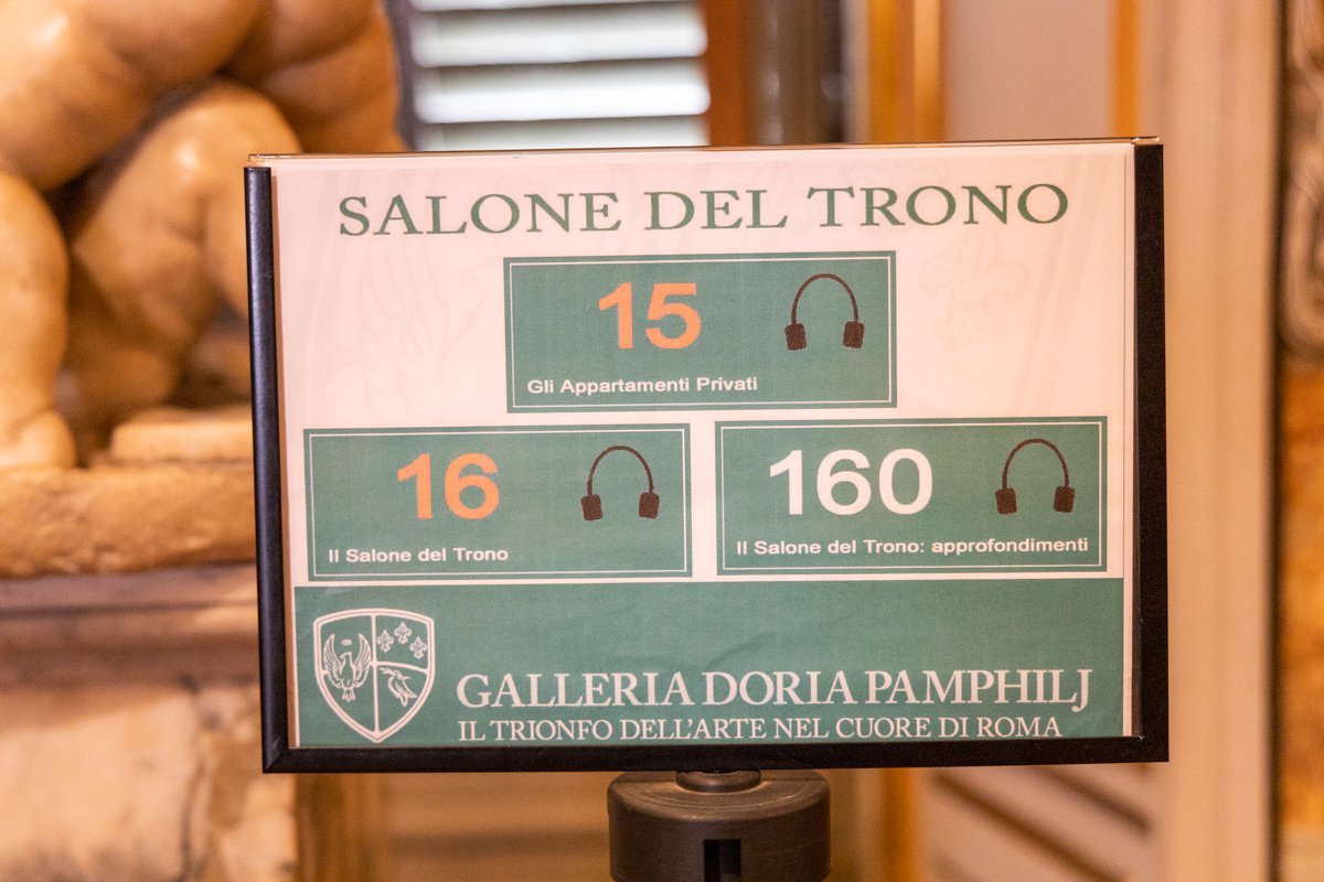 Numéros de l'audioguide