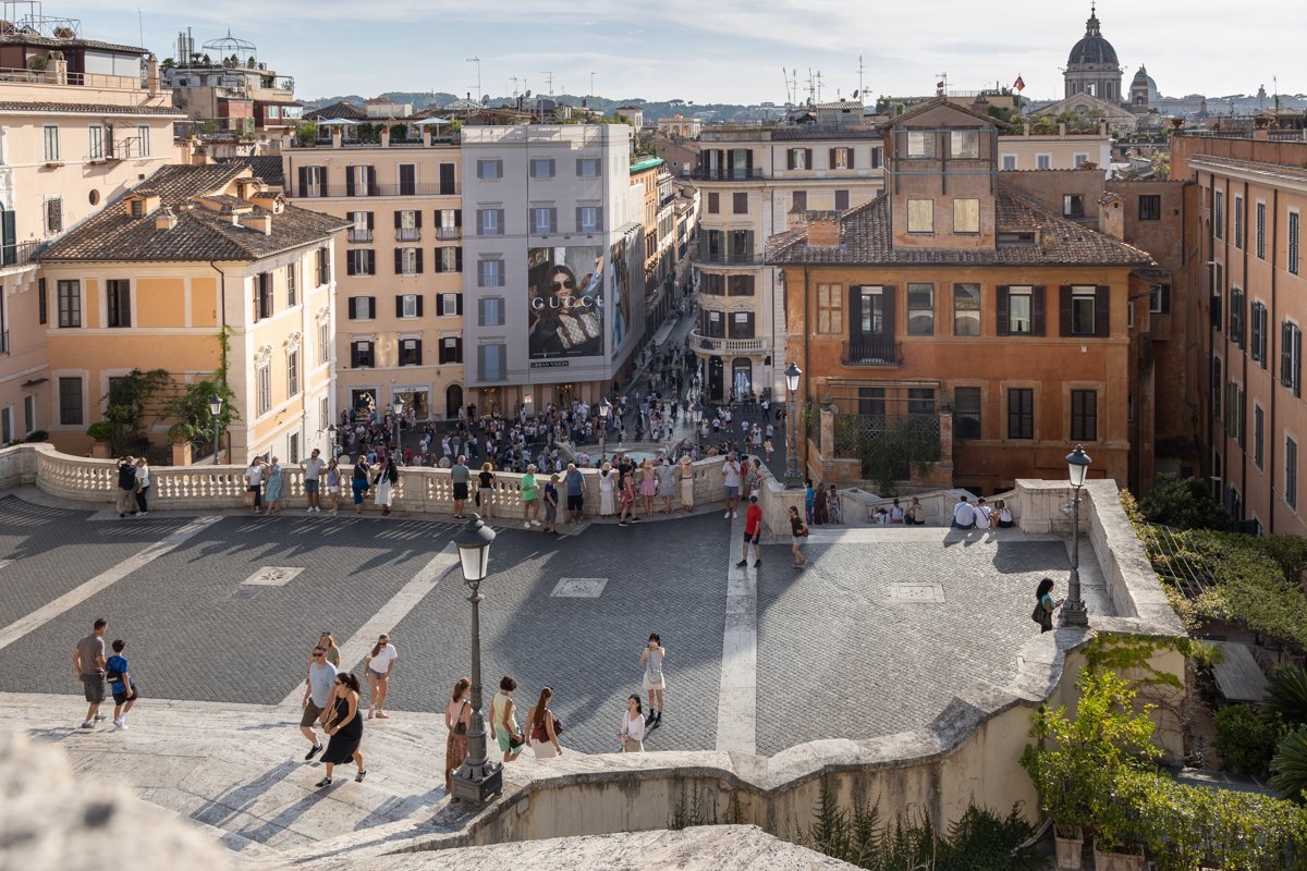 Place d'Espagne vue d'en haut