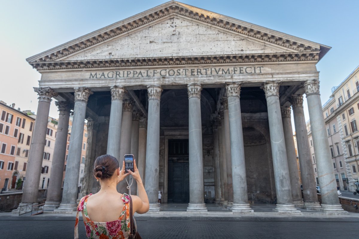 Prise en photo du Panthéon