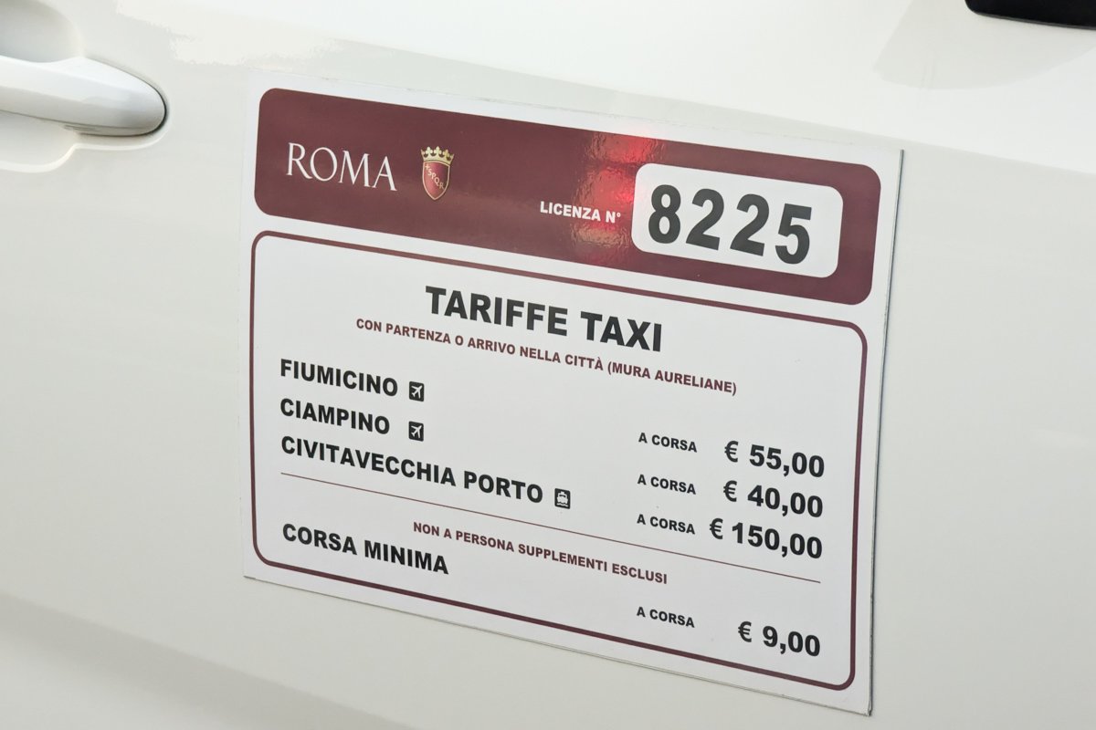 Prix des taxis à Rome