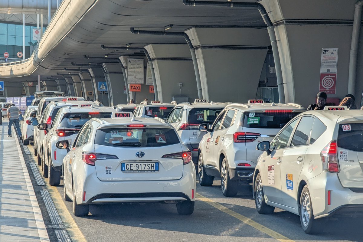 Taxis à l'aéroport de Rome
