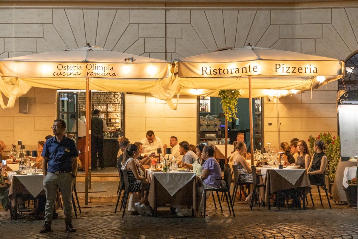 Terrasse de l'Osteria Olimpia