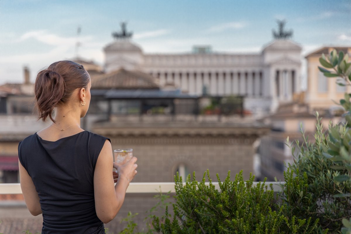 Vue sur les toits de Rome
