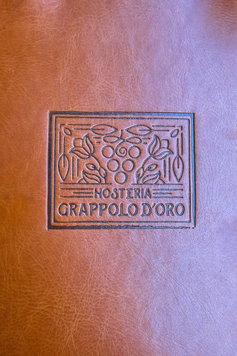 osteria grappolo d'oro menu