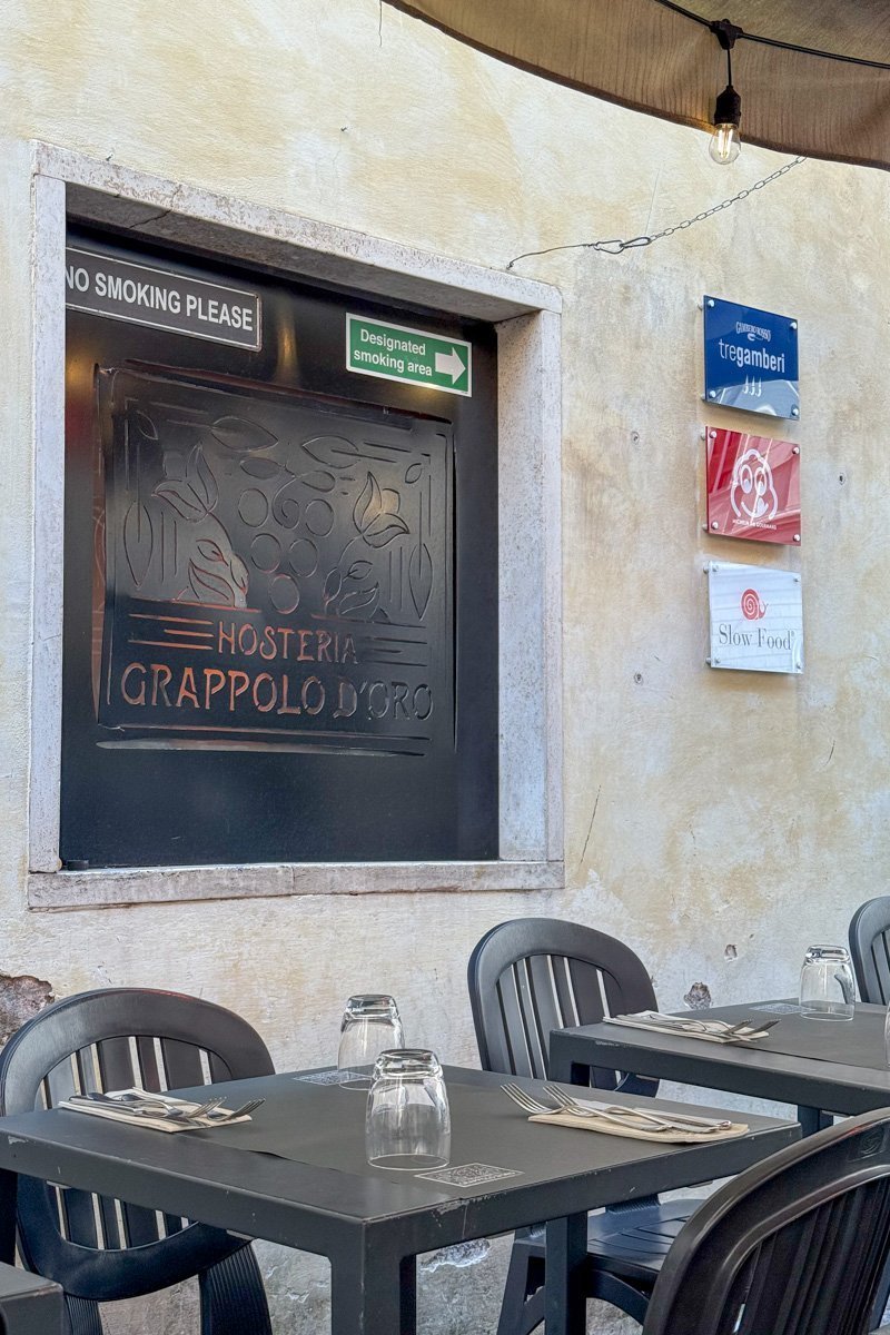 osteria grappolo d'oro terrasse
