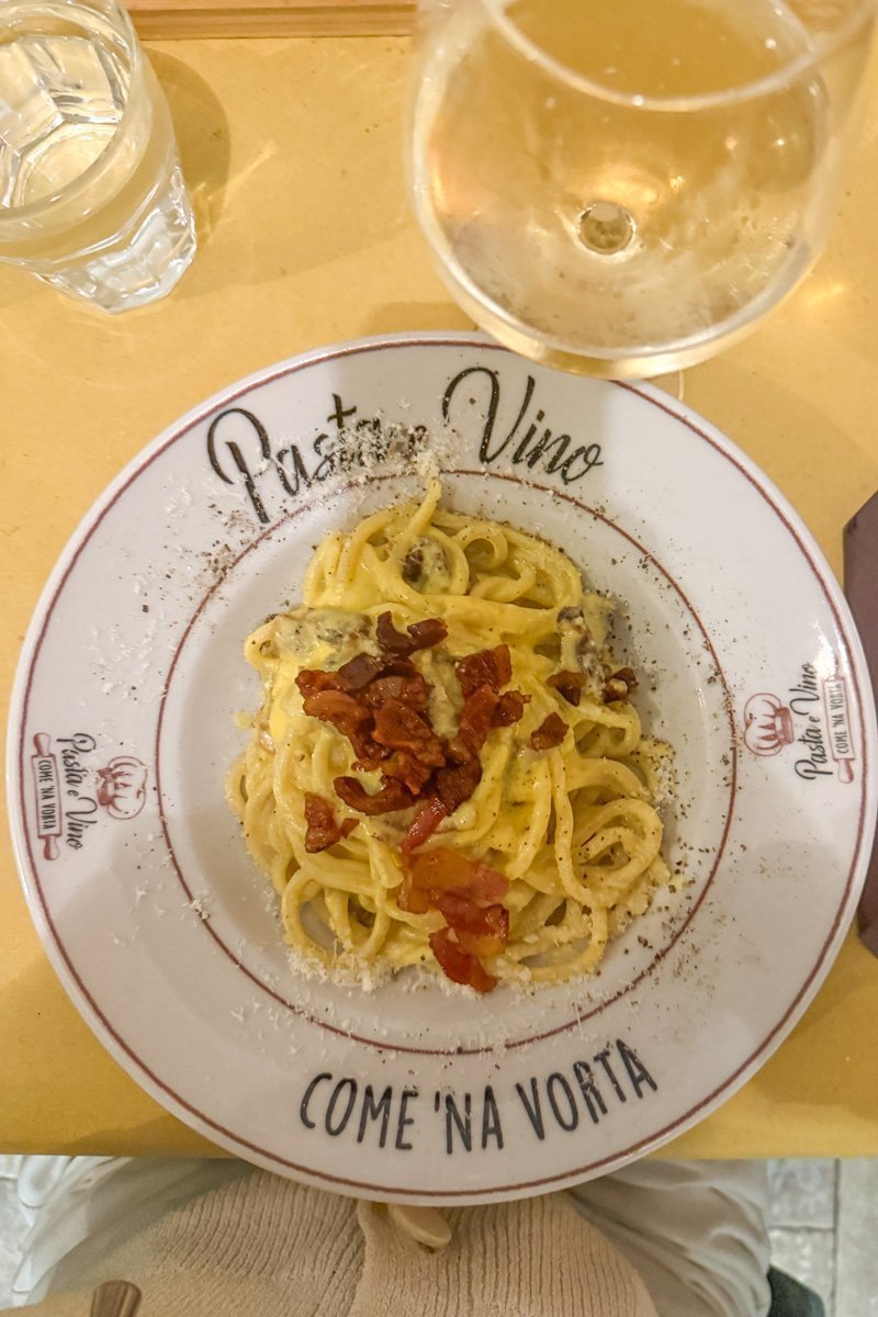 pasta e vino plat