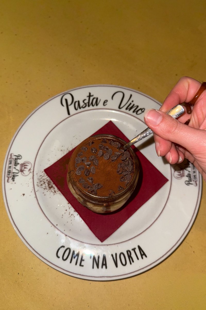 pasta e vino tiramisu