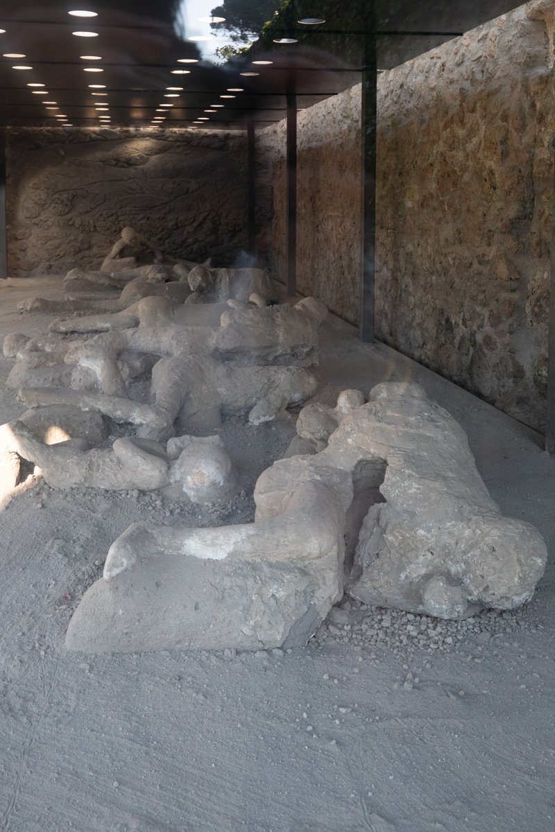 alignement des corps recouverts