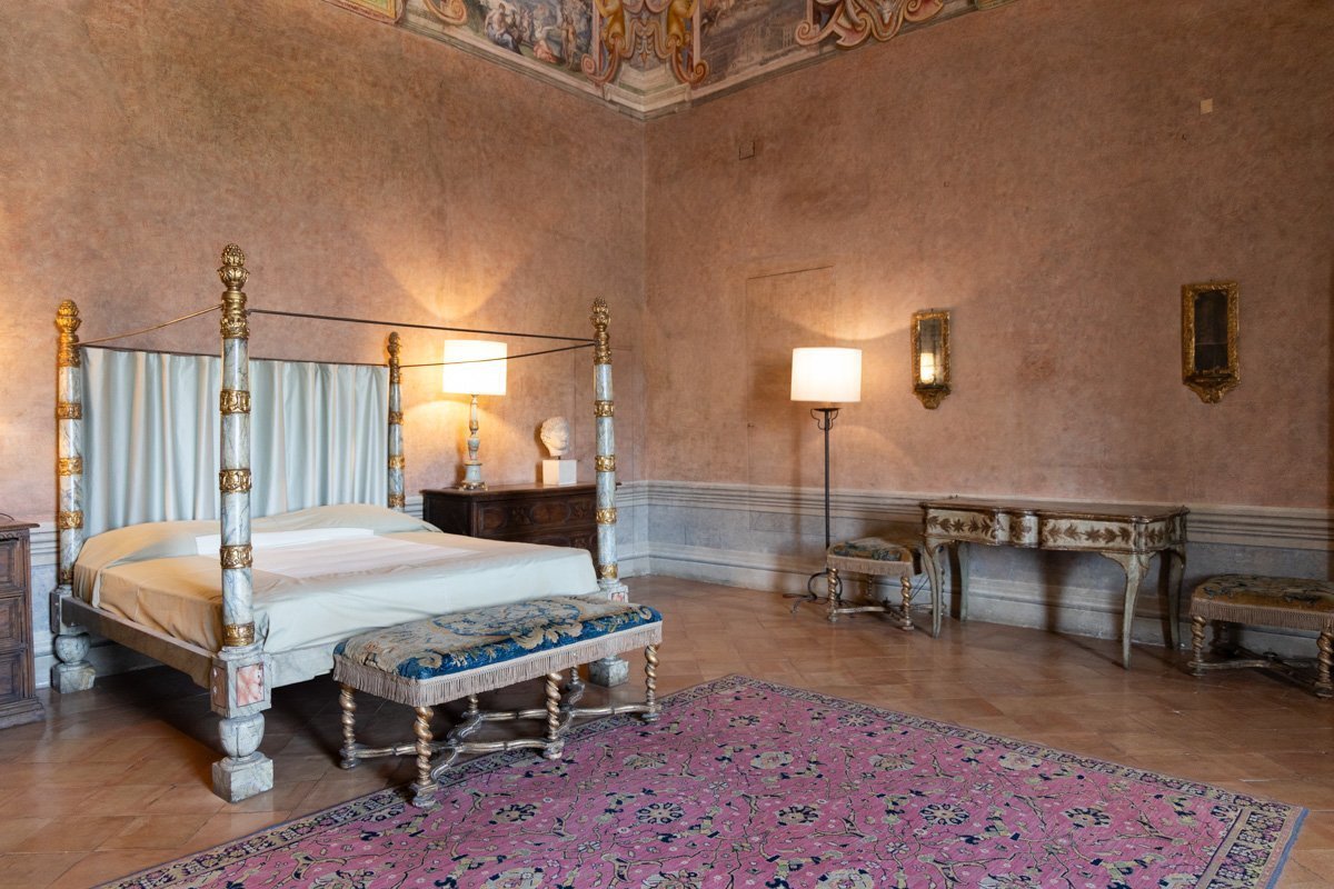 chambre rose de la résidence