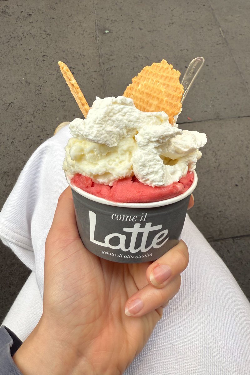 glace come il latte