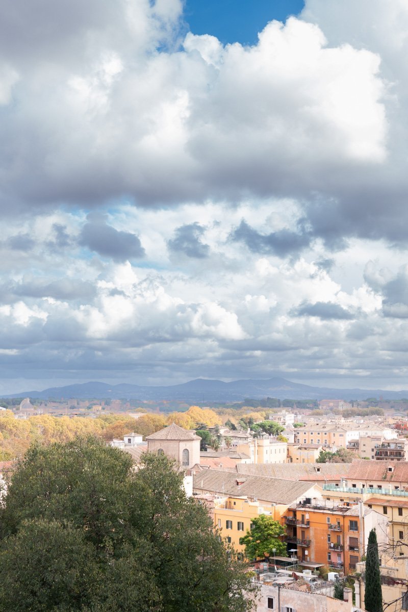 vue sur rome et les vallées
