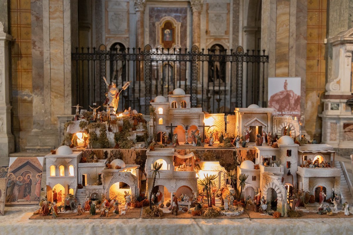 crèche dans l'église Santa Maria sopra Minerva