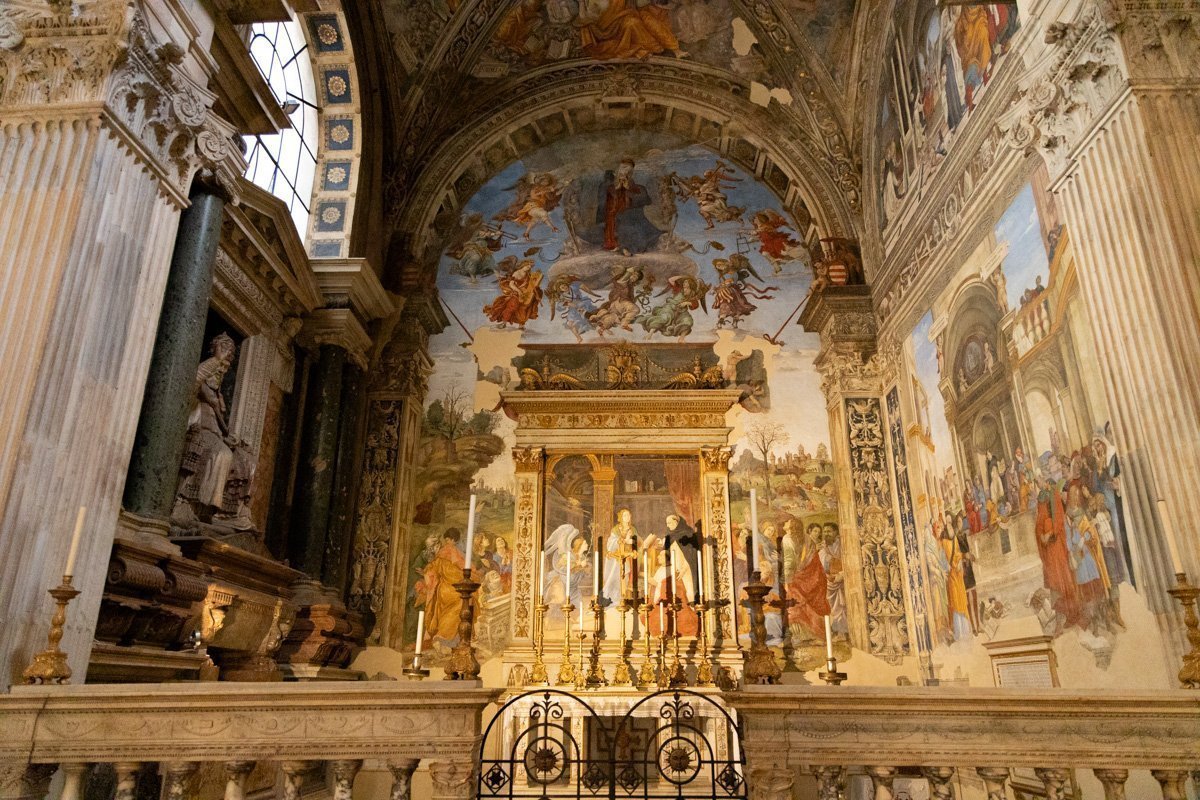 intérieur de l'église Santa Maria sopra Minerva