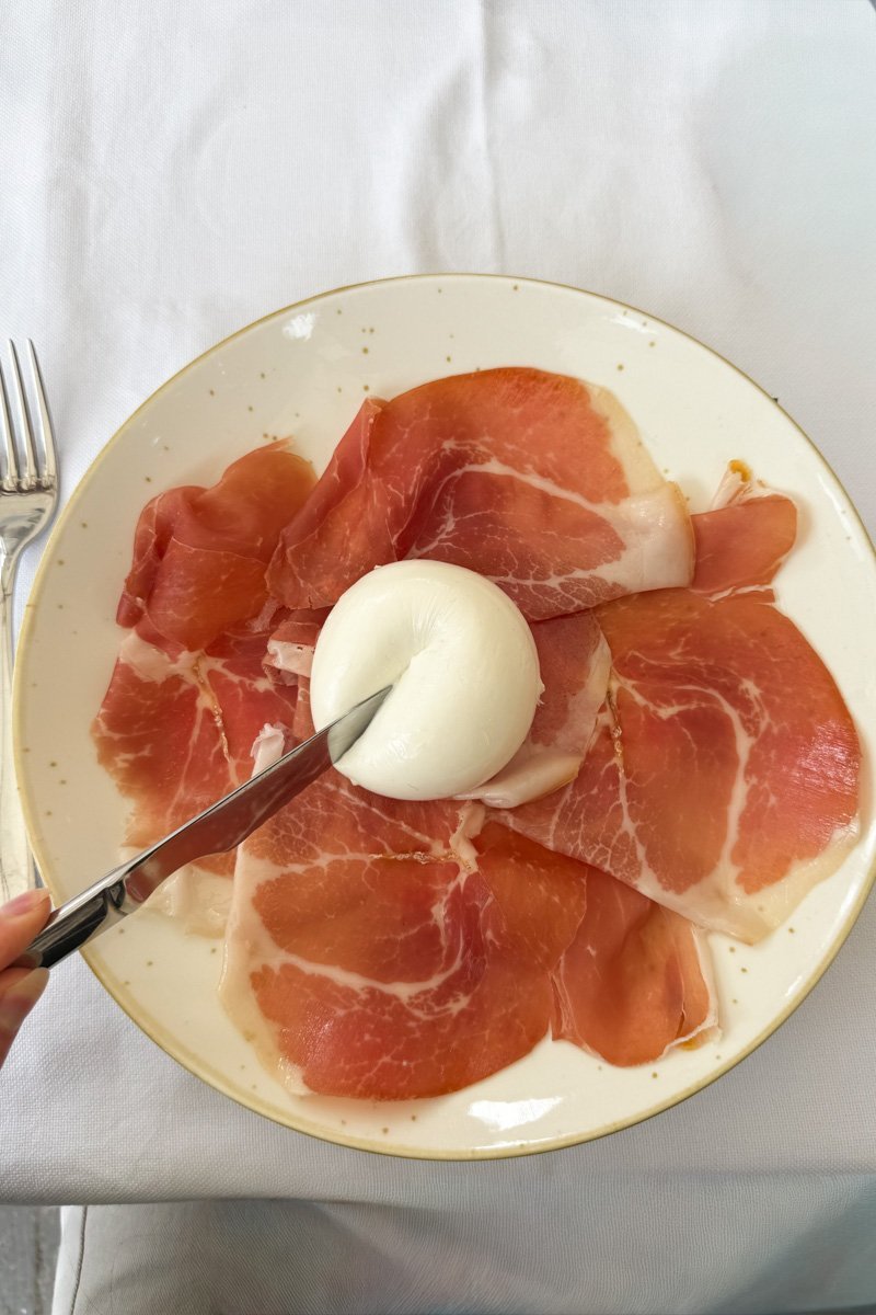 jambon de parme et mozzarella