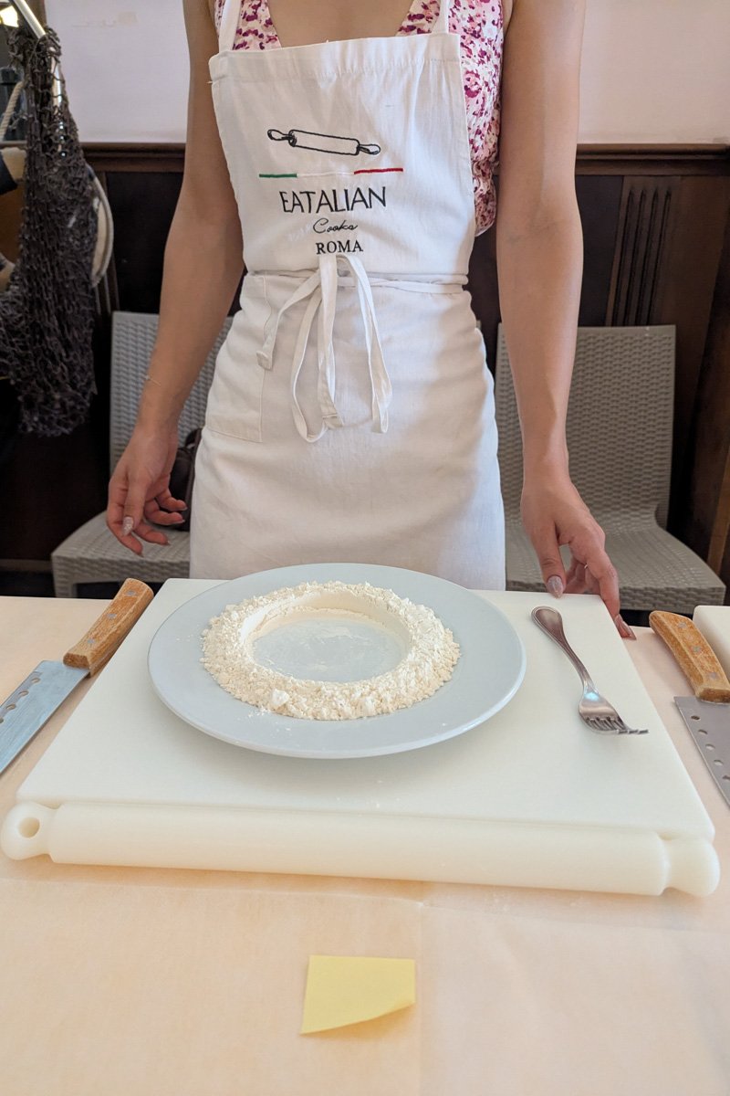 modèle derrière l'assiette