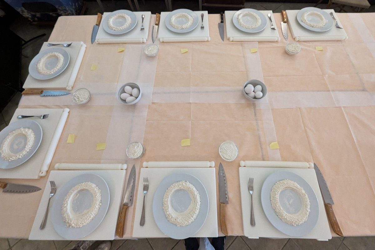 préparation des assiettes