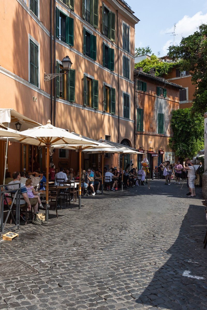 terrasse au soleil trastevere