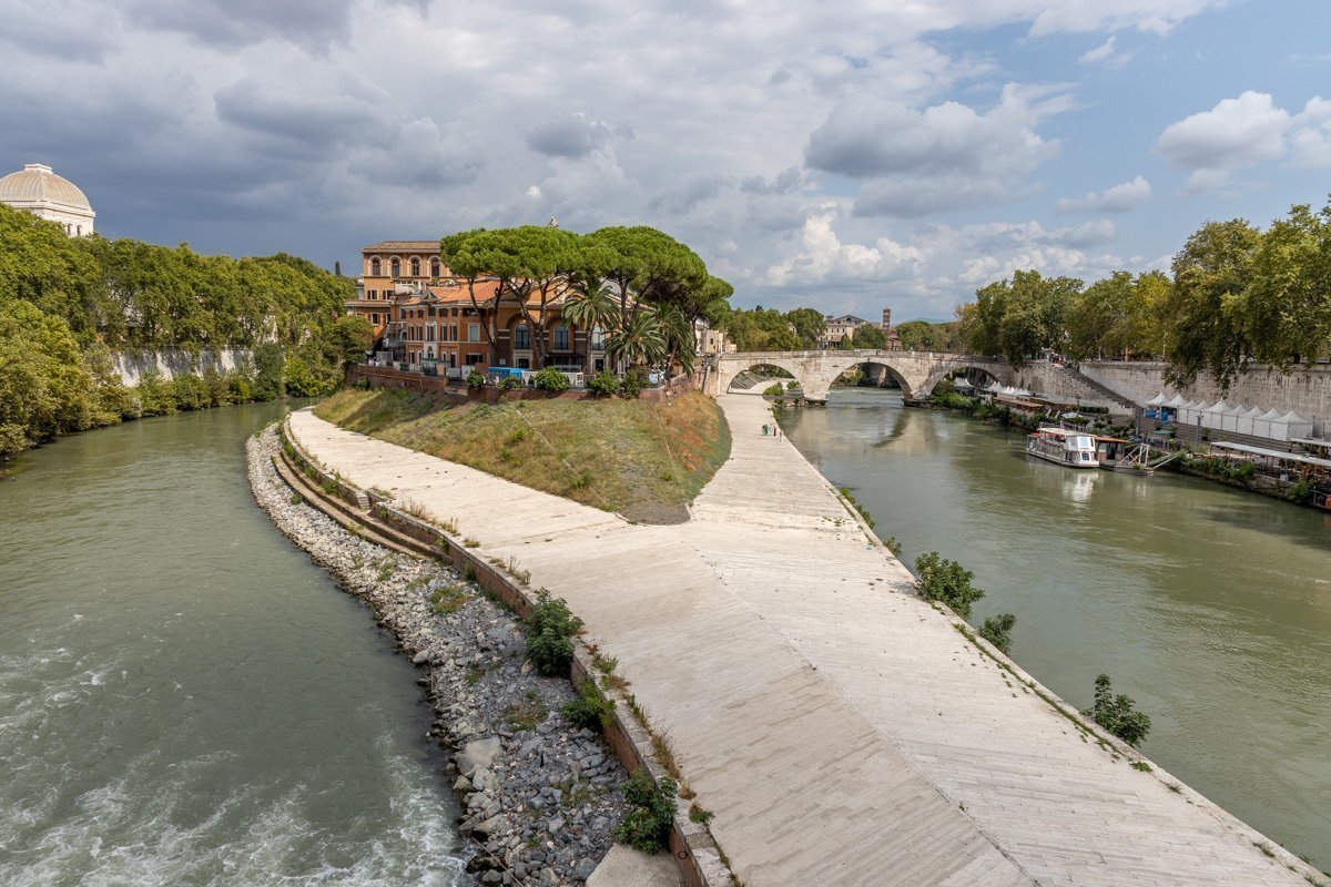 tibre séparé en deux parties