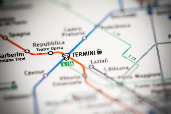 Station Termini à Rome, sur les lignes A et B
