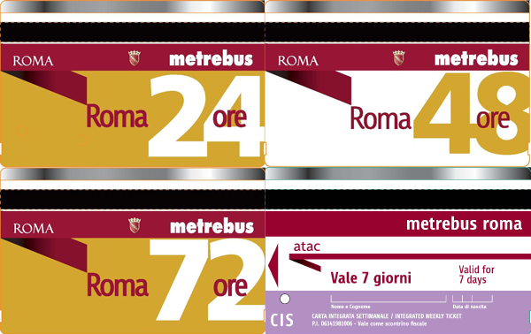 Tickets de pass transport à Rome