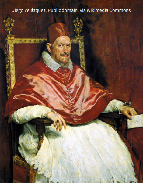 Portrait du Pape Innocent X dans la galerie Doria Pamphilj à Rome