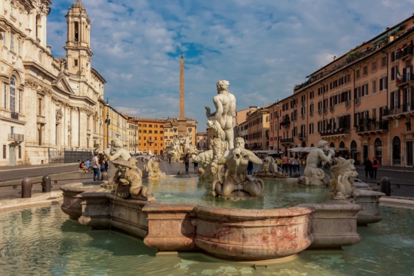 La fontaine du Maure à Rome